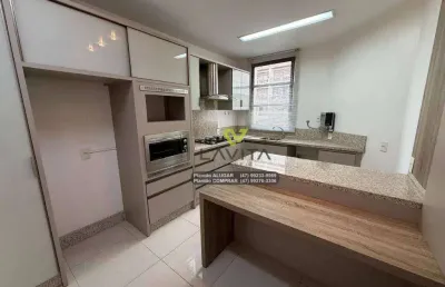 Amplo apto semimobiliado no bairro jardim blumenau na região da alameda
