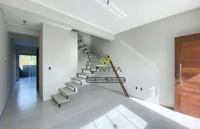 Casa, sobrado com 2 dormitórios para aluguel, locação, bairro belchior central - loteamento terras do vale - gaspar sc | la vita imóveis