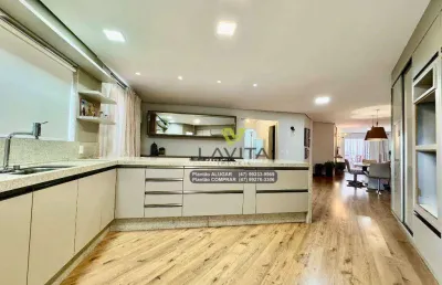 Apartamento com 3 dormitórios à venda, 153 m² por r$ 1.350.000 - vila nova - blumenau/sc | la vita imóveis