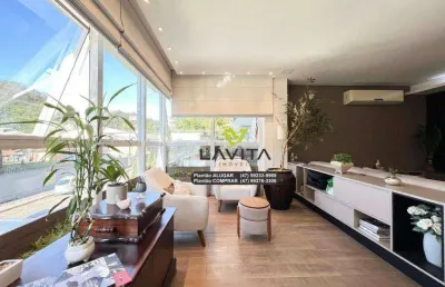 Apartamento com 3 dormitórios à venda, 320 m² por r$ 3.800.000,00 - ponta aguda - blumenau/sc