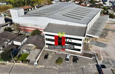 Galpão para aluguel, locação com 4.690m² – vão livre de 3.862m² e pé direito de 9,95m – gasparinho, gaspar/sc | la vita imóveis