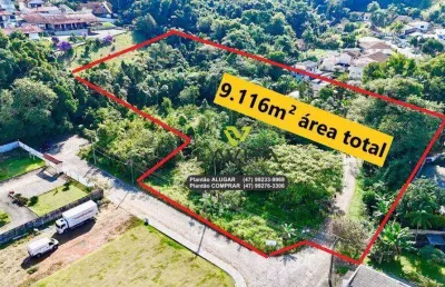 Terreno com 9.116m² residencial ou comercial à venda – itoupava norte, blumenau/sc | la vita imóveis