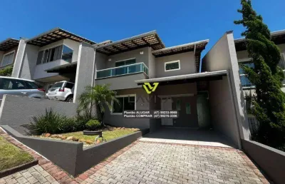 Casa com 3 dormitórios para alugar, 160 m² por r$ 4.637,14/mês - vorstadt - blumenau/sc