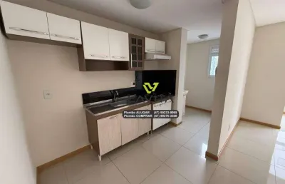 Apartamento com 2 dormitórios para alugar, 61 m² por r$ 2.100/mês - itoupava seca - blumenau/sc