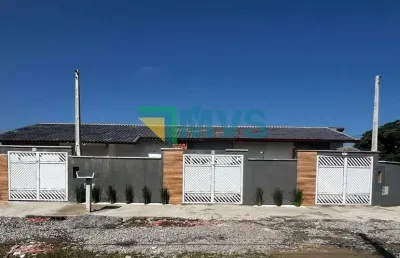 Casa à venda em itanhaém-sp, jardim grandesp: 2 quartos, 1 suíte, 1 sala, 2 banheiros, 2 vagas, 61m². aproveite!