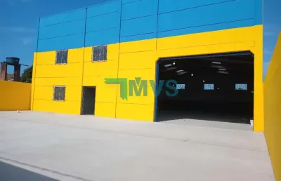 Aluguel de galpão comercial na chácara cibratel, itanhaém-sp: 2 salas, 2 banheiros, 4 vagas, 750m² de área