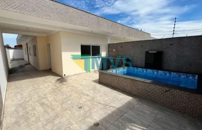 Casa à venda em itanhaém-sp, bairro cibratel 2: 3 quartos, 1 suíte, 2 salas, 3 banheiros, 2 vagas, 100m² de área