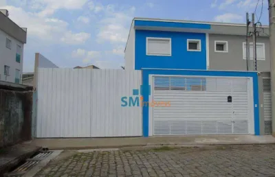 Sobrado com 3 dormitórios à venda, 116 m² por r$ 670.000,00 - vila homero thon - santo andré/sp