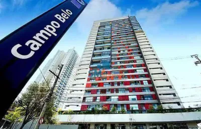 Apartamento com 1 dormitório à venda, 38 m² por r$ 659.000,00 - campo belo - são paulo/sp