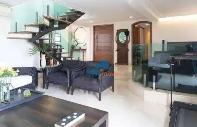 Cobertura com 4 dormitórios à venda, 350 m² por r$ 2.450.000,00 - indianópolis - são paulo/sp