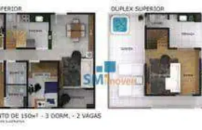 Coberturas com 3 dormitórios à venda, à partir de150 m² à partir de r$ 945.000 - vila euclides - são bernardo do campo/sp
