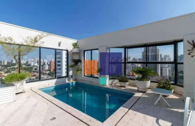 Cobertura com 5 dormitórios à venda, 390 m² por r$ 3.990.000,00 - campo belo - são paulo/sp