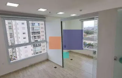 Sala comerial para locação com 37m², 2 salas, 1 lavabo sendo 1 vaga - jardim
