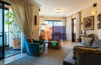 Cobertura a venda com 187m², 3 quartos, 4 baheiros sendo 1 suite e 3 vagas - moema
