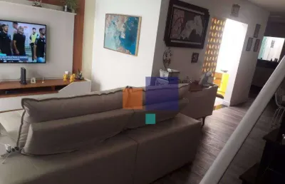 Sobrado com 3 dormitórios à venda, 194 m² por r$ 1.045.000,00 - vila valparaíso - santo andré/sp