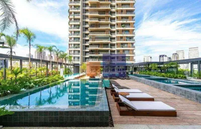 Cobertura de luxo no condomínio o paraue, jardim das acácias / sp. - venha apreciar o melhor da cidade