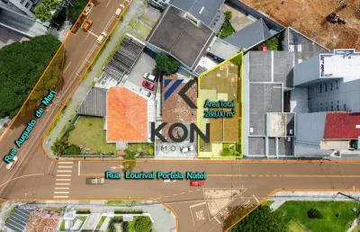 Lote, terreno meio de quadra para predio  à venda no portão curitiba pr
