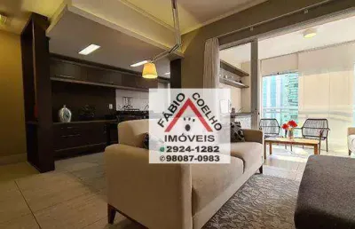 Apartamento com 1 dormitório à venda, 66 m² por r$ 1.350.000,00 - brooklin - são paulo/sp