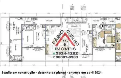 Studio com 1 dormitório à venda, 27 m² por r$ 229.000,00 - interlagos - são paulo/sp