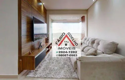 Apartamento lindíssimo com 3 dormitórios à venda, 72 m² - interlagos - são paulo/sp