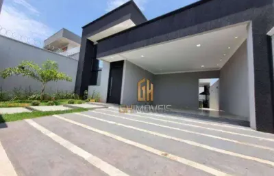 Casa com um belo conceito, alto padrão sozinha no lote. localizada em região de valorização. setor faiçalville,.