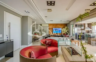 Luxuoso apartamento de 4 quartos na vila romana, são paulo-sp, com 3 suítes, 3 salas e 3 vagas de garagem, 1 carro elétrico. venha conferir!