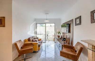 Apartamento à venda em indianópolis, são paulo-sp: 2 quartos, 2 salas, 2 banheiros, 1 vaga, 67,32m²!