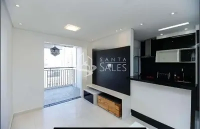 Apartamento mobiliado em condomínio resort na vila antonieta, são paulo-sp: 2 quartos, vaga de garagem e lazer completo!