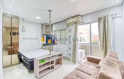 Aluguel de apartamento de alto padrão em moema, são paulo-sp: 1 quarto, suite, sala, banheiro, garagem. 32,00 m². venha conferir!