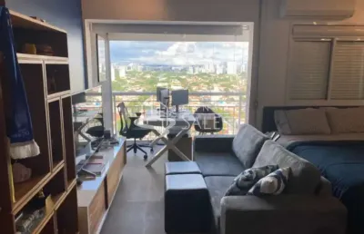 Apartamento à venda no brooklin paulista, sp: 1 quarto, 1 suíte, 1 sala, 1 banheiro, 1 vaga, 45m² - imperdível!