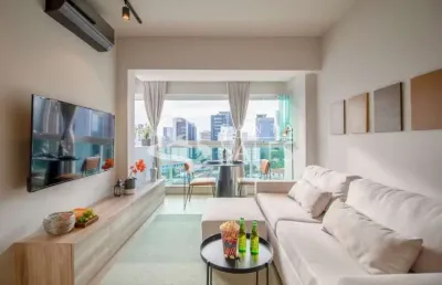 Apartamento à venda em pinheiros, são paulo-sp: 1 quarto, 1 suíte, 1 sala, 1 banheiro, 1 vaga de garagem, 39,00 m² de área.
