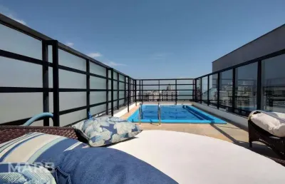 Cobertura com 3 dormitórios à venda, 198 m² por r$ 2.500.000,00 - centro - florianópolis/sc