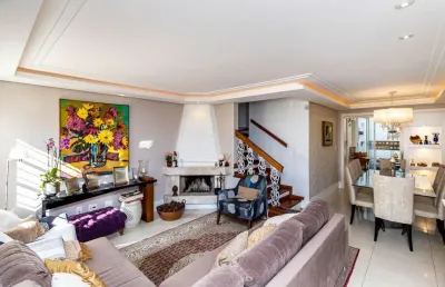 Casa em condomínio fechado com 3 quartos à venda na rua cananéia, 320, chácara das pedras, porto alegre por r$ 1.350.000