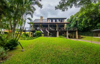Casa em condomínio fechado com 4 quartos à venda na estrada do barro vermelho, 825, paragem dos verdes campos, gravataí por r$ 2.800.000