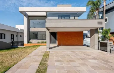 Casa em condomínio fechado com 4 quartos à venda na estrada das três meninas, 2001, vila nova, porto alegre por r$ 2.795.000