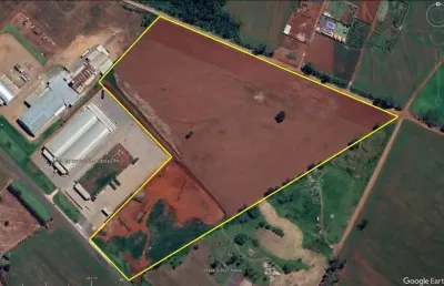 Terreno industrial com 2 barracões locado  para  venda. arapongas pr