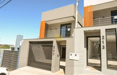 Sobrado com 03 suites localizado no jardim maria luiza em cascavel-pr