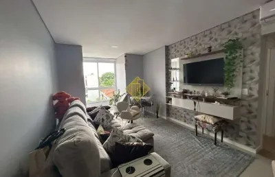 * apartamento semi mobiliado com 01 suíte e 02 quartos na vila industrial, toledo - pr *