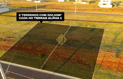 Terreno no terras alpha 1 com possibilidade de área total de 605 m²