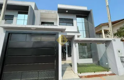 Sobrado à venda, 1 suíte e 2 quartos, jardim pancera - toledo/pr