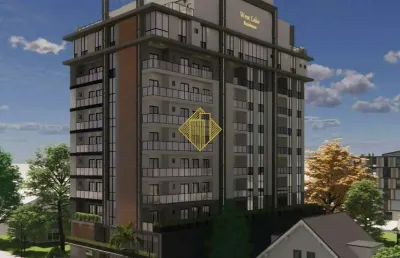 Apartamento à venda, 1 suíte + 1 quarto, próximo ao lago, vila industrial - toledo/pr