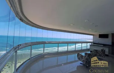Apartamento com 3 dormitórios para alugar, 200 m² por r$ 18.000,00/mês - canto do forte - praia grande/sp