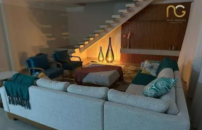 Cobertura com 4 dormitórios à venda, 420 m² por r$ 1.290.000,00 - boqueirão - praia grande/sp