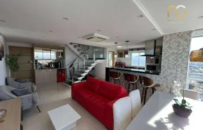 Cobertura à venda, 143 m² por r$ 1.490.000,00 - vilamar - praia grande/sp