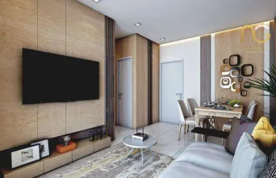 Apartamento à venda, 71 m² por r$ 624.050,00 - vila balneária - praia grande/sp