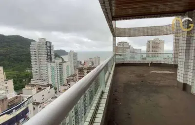 Cobertura com 4 dormitórios à venda, 640 m² por r$ 7.680.000,00 - canto do forte - praia grande/sp