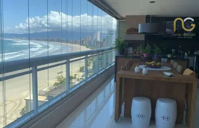 Apartamento com 3 dormitórios à venda, 250 m² por r$ 4.950.000,00 - canto do forte - praia grande/sp