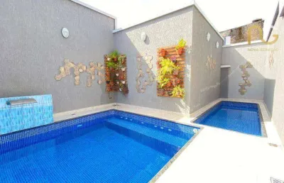 Sobrado à venda, 54 m² por r$ 330.000,00 - balneário pires - praia grande/sp