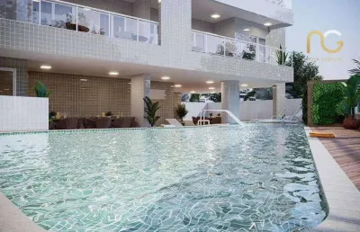 Apartamento com 2 dormitórios à venda, 77 m² por r$ 445.300,00 - mirim - praia grande/sp