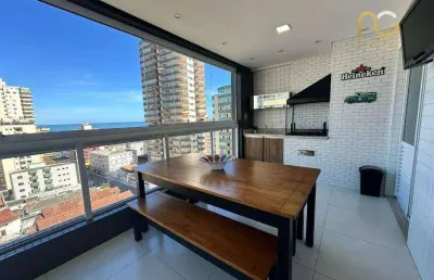 Apartamento com 3 dormitórios à venda, 116 m² por r$ 950.000,00 - tupi - praia grande/sp